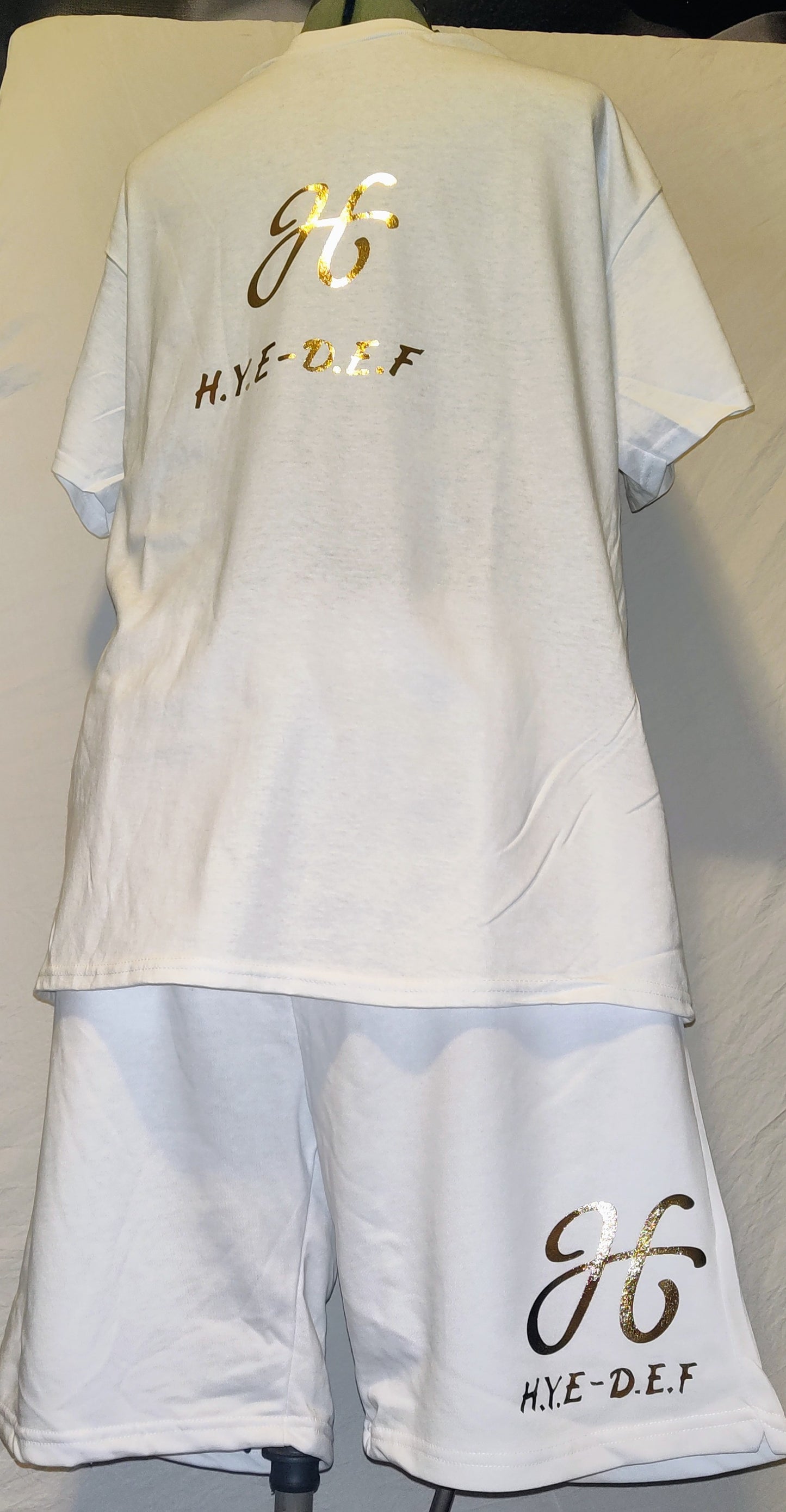 H.Y.E - D.E.F Black & Gold Short set